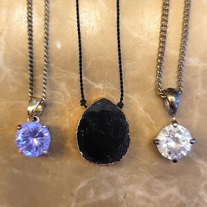 Set of 3 Solitaire Necklaces